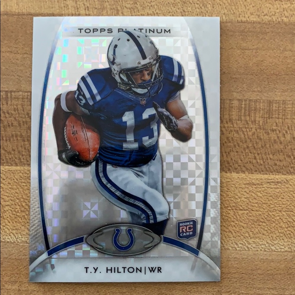 T.Y. Hilton topps platinum rookie refractor🔥🔥